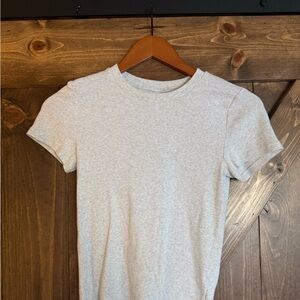 Aritzia TNA Light Gray Tee
